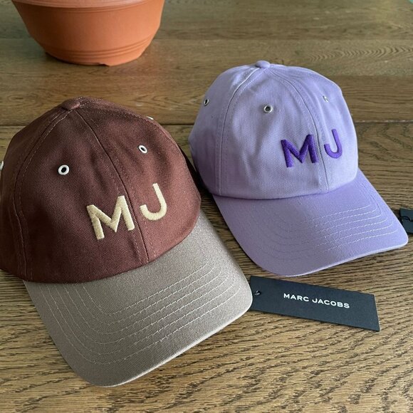 NWT! NEW! Marc Jacobs UNISEX MJ Logo Cap -BROWN - Picture 6 of 8